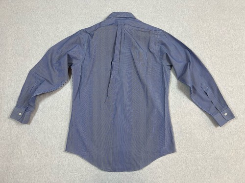 Brooks Brothers Herren SLIM FIT bügelfrei blau gestreift Oxford Hemd 15,5x33 - Bild 2 von 8