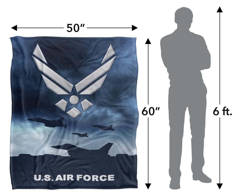 Air Force Take Off Officially Licensed Silky Touch Super Soft Throw Blanket 5...