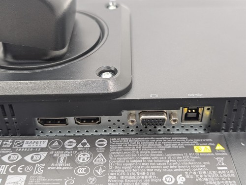 Lenovo ThinkVision T24i-10 24" LCD Monitor VGA DP HDMI with Stand Grade B - Picture 7 of 7