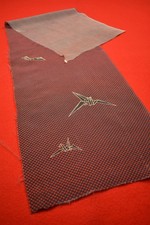 Vintage Japanese Silk Kimono Fabric Textile Remnant Craft Material 34.3"/BT35/30
