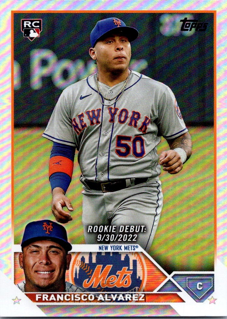 2023 Topps Update Francisco Alvarez #US255 Rainbow Foil New York Mets