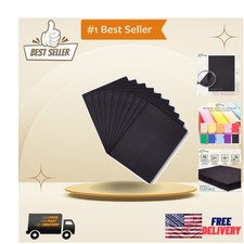 Smooth Finish Black EVA Foam Sheets, Pack of 10 9x12 Inch, 2mm for Crafts