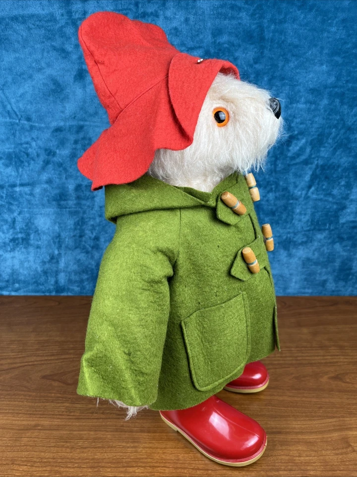 Gabrielle Designs Paddington Bear 1972 1st Edition Green Coat Red Boots 20" READ - Image 3 of 4