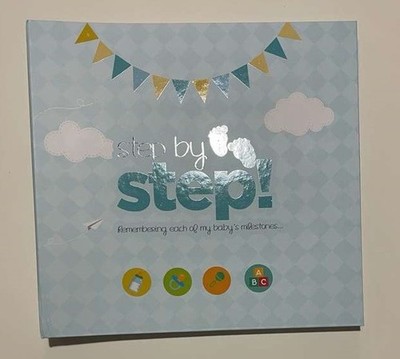 Step by Step! Baby Milestones Memory Book Photo Album Journal Sticker Scrapbook