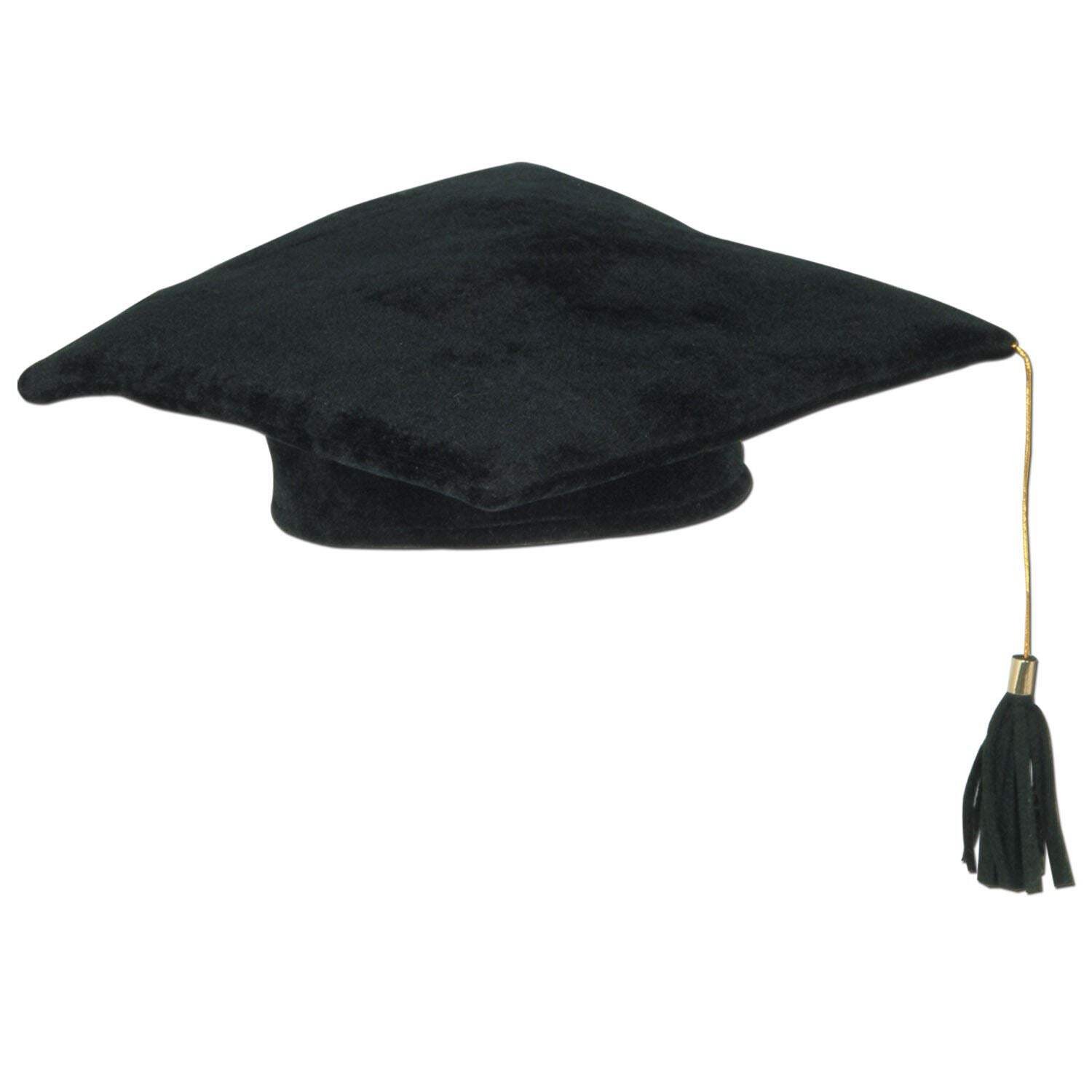 Beistle Black Plush Graduate Cap - Graduation | Party Supply | Decoration