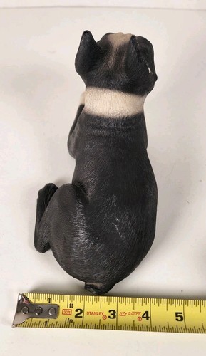 Vintage Sandicast 1985 Boston Terrier Dog 9.5" x 6" Sandra Brue Sculpt Figurine - Imagen 22 de 24