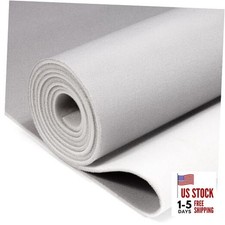 Auto Headliner Fabric Mesh Type with Foam Backing - Tube 96" L × 60" W Gray