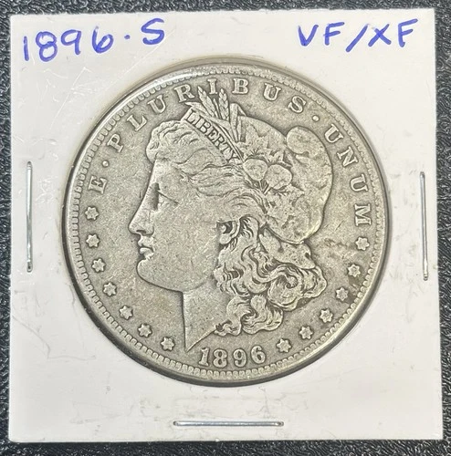 1896-S VF/XF $1 Morgan Silver Dollar San Francisco Mint