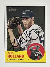 Greg Holland 2012 Topps Heritage #82 Autographed Signed Auto Kansas City