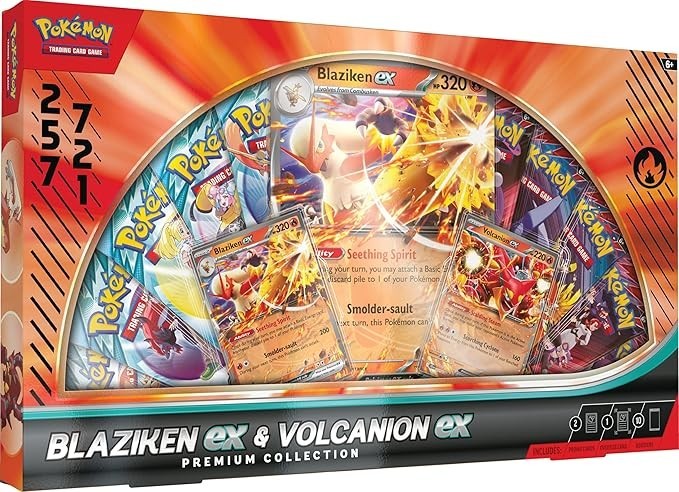 ハル　ポケカBOXセット Pokémon TCG: Blaziken ex & Volcanion ex Premium Collection 2025