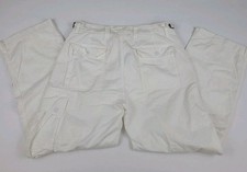 Vintage Polo Ralph Lauren White Herringbone Cargo Pants NWT 34x30 RL Rare Army
