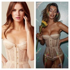 Agent Provocateur Mercy Beige Flesh Corset AP4 Large