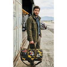 NWT Polo Ralph Lauren Patchwork Camo Canvas Duffel Bag