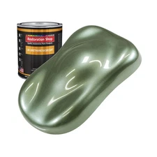 Restoration Shop - Fern Green Metallic Urethane Basecoat Auto Paint - Quart