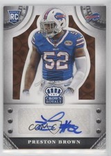 2014 Panini Crown Royale Retail Bronze Pyramid 17/75 Preston Brown Auto 0c2