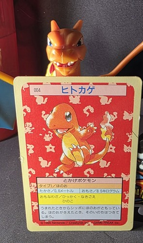 Topsun Pokémon Card Charmander 1995 Rare Green Back Vintage Collectible
