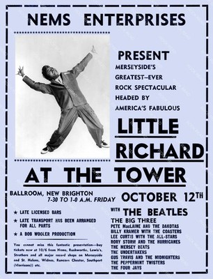 The Beatles/Big Three/Billy J.Kramer-Tower, New Brighton 10-12-62 Concert Poster