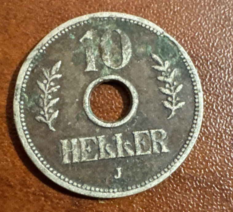 1908 German East Africa 10 Heller