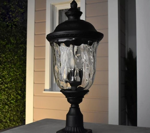 Maxim 3421 Bronze Carriage House Dc 3-Light Outdoor Post Light - Picture 11 of 12
