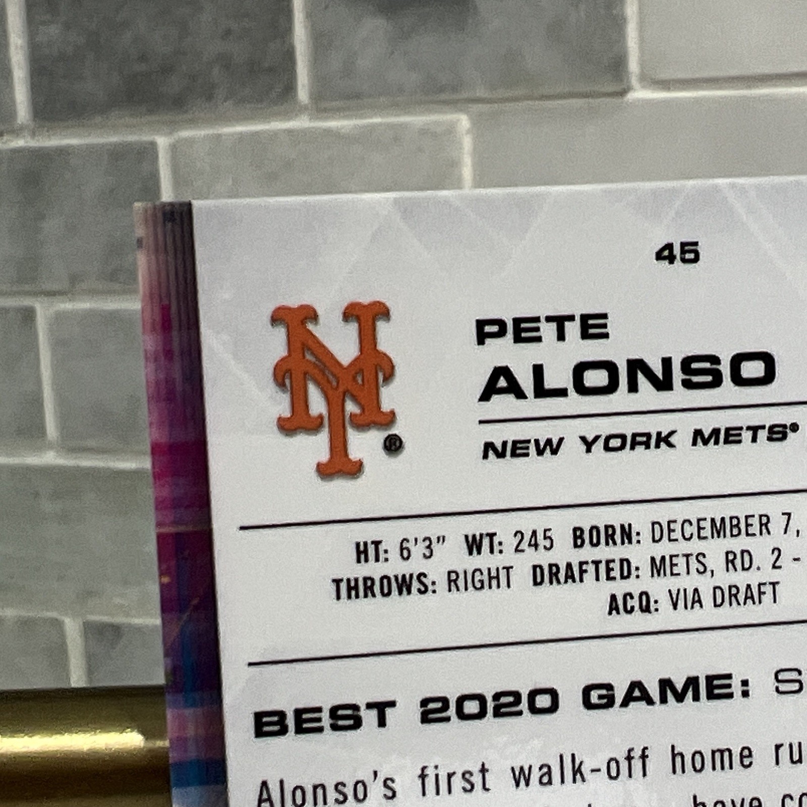 2021 Bowman's Best Pete Alonso New York Mets #46 Superfractor 1/1 Orioles view 7
