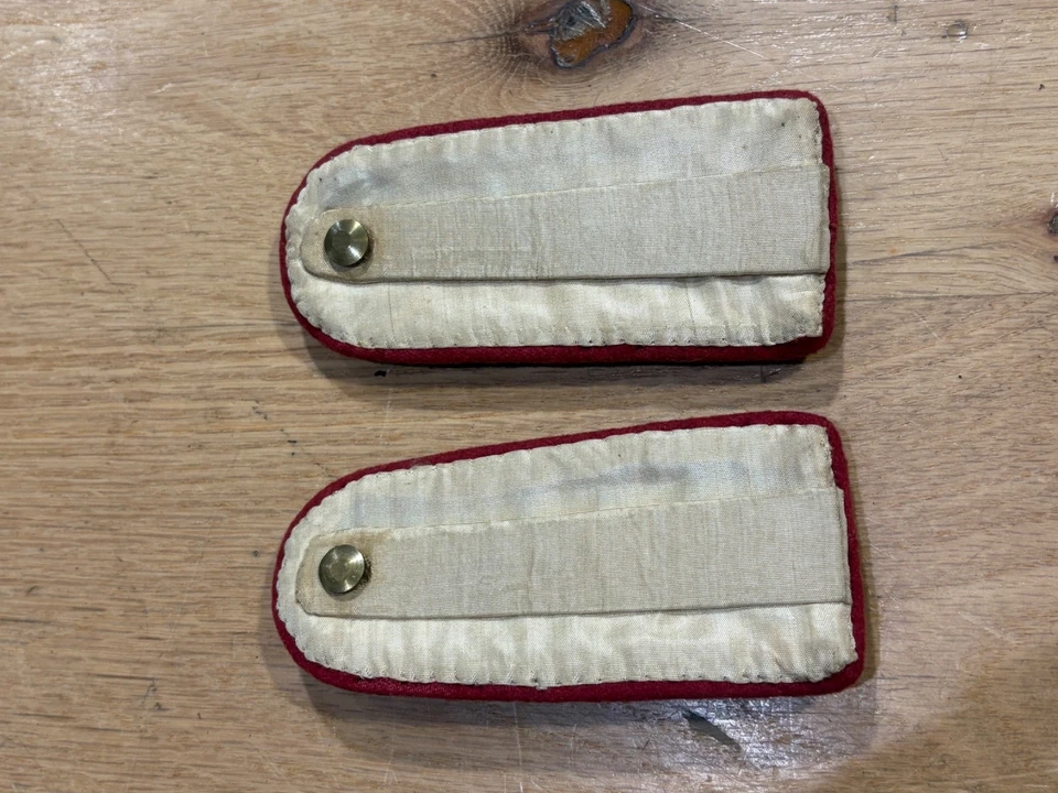 Regia Marina Italiana IIGM-Coppia di spalline da ufficiale Genio Navale IIGM - Immagine 4 di 4