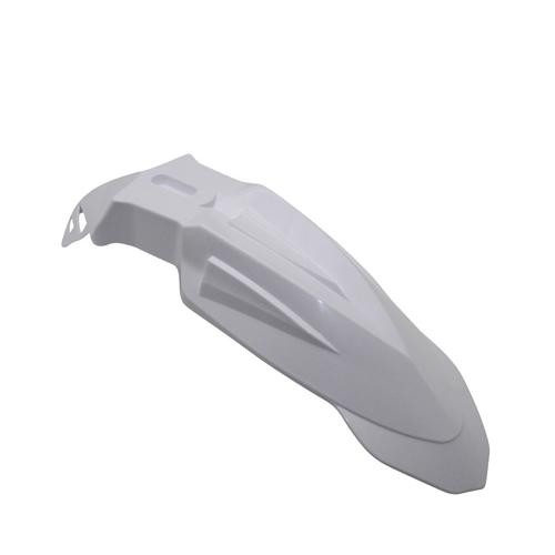Garde-boue supermotard avant blanc flexible et aérodynamique anti-UV