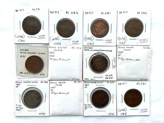 Canada 12 Various Prince Edward Island Penny Tokens No Reserve B