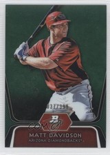 2012 Bowman Platinum Prospects Green Refractor 37/399 Matt Davidson #BPP96 4b1