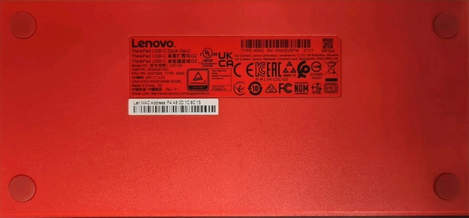 Lenovo ThinkPad USB-C Dock Gen 2 90W Docking Station - Image 4 of 4