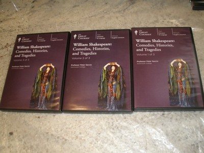 GREAT COURSES WILLIAM SHAKESPEARE COMEDIES TRAGEDIES 18 CD DISCS