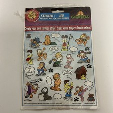 Okee Dokee Garfield Sticker Activity Pack Create Your Own Cartoon Strip DAMAGED