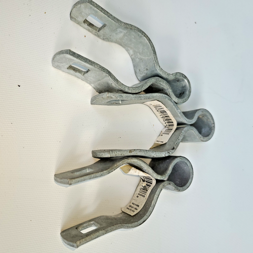 Steel Chain Link Gate Hinge Clamp 1-3/8" x 5/8" - Lot of 3 - NOS - Picture 2 of 4
