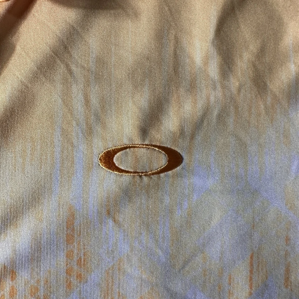 Camisa Polo Oakley Naranja Ombre TPC Summerlin Golf Manga Corta Para Mujer L Foto 2 de 4