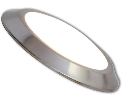 16  Modern Slim LED Flush Round Brushed Nickel Disc LED Ceiling Light