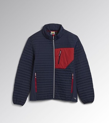 Diadora LIGHT JACKET COLOR BLOCK Arbeitsjacke ROT SAMBA/DUNKEL SAPHIRBLAU