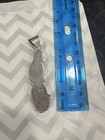 Sterling Silver Navajo Turquoise Coral Pendant Signed Native American Vintage — photo 2
