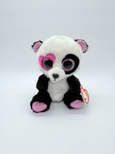 Ty Beanie Boos MANDY Valentines Panda Bear Plush Stuffed Animal Toy 6" 2014