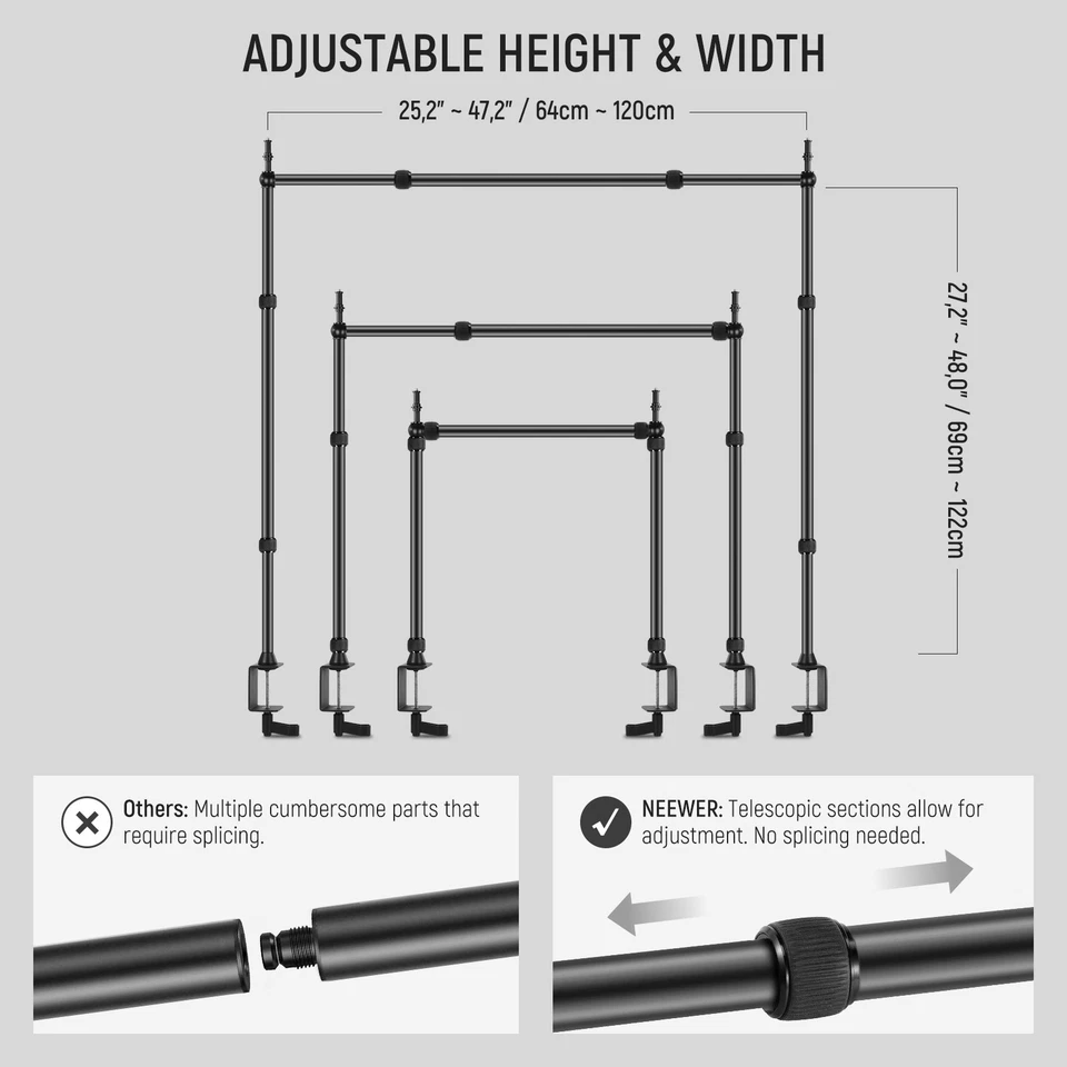 Plataforma de montaje superior NEEWER NK002D con 2 cabezas de bola, carga de 12 kg Foto 3 de 4