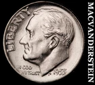 1955 Roosevelt Dime- Silver- Choice Gem Brilliant Uncirculated Luster #J6695