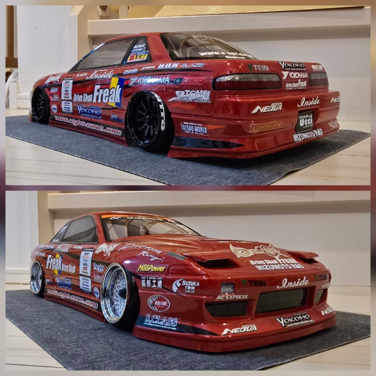 Not Running Body Only Yokomo Onevia 1/10 S13 180Sx Silvia | eBay