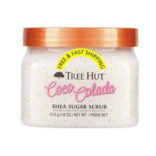 Tree Hut Shea Sugar Scrub Coco Colada 18oz Hydrating Exfoliating Body Care