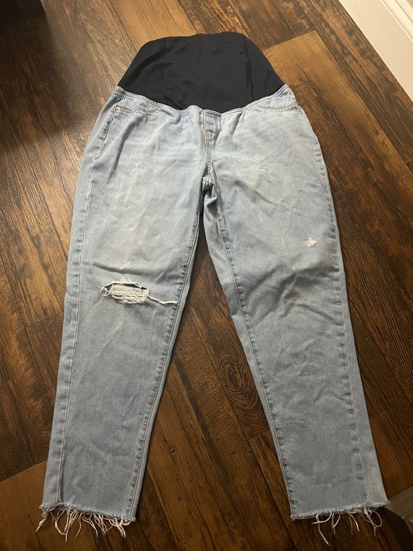 isabel distressed overbelly maternity jeans size 8