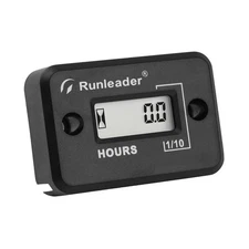 Digital LCD Hour Meter Gauge,Maintenance Intervals Reminder - Suitable for Sm...