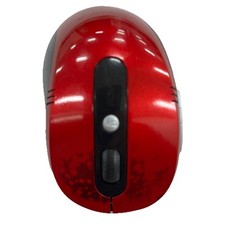CPI Mobile Optical Mouse 2.4Ghz Wireless  USB Receiver Cherry Red Tested EUC