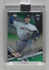 2017 Topps Clearly Authentic Auto Green 64/99 Joe Musgrove #CAAU-JMU Auto ow6