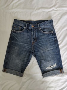 dark blue jean shorts mens