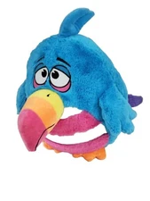Jay Play KooKoo Birds Plush Blue Orange Pink Tucan Stuffed Animal Toy 13"  SOUND