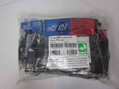 10x Tripp-Lite P581-006 DisplayPort to DVI-D Single Link Device (M to M) 6FT