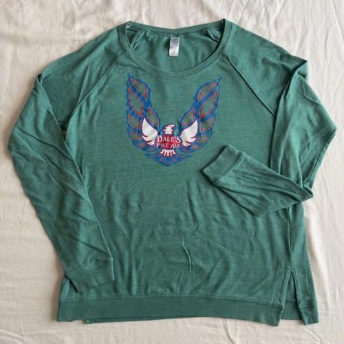 Oskar Blues Brewery Dale's Pale Ale Long Sleeve Crewneck Sweatshirt Women's XL