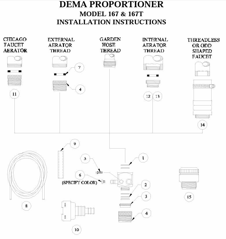 Dema 167 Faucet Mounted Chemical/Soap Dispenser for Cleaning Chemicals Kitchens eBay